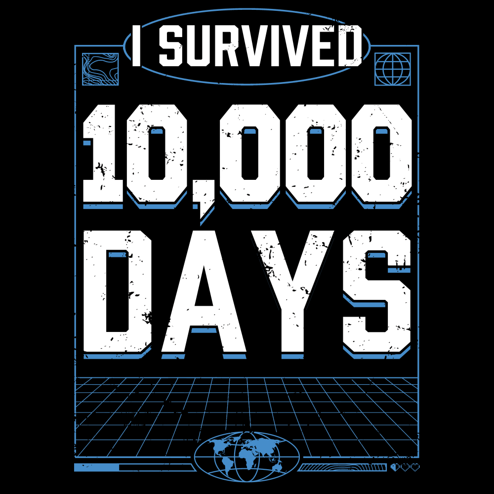 SB737 'I Survived 10,000 Days' T-Shirt