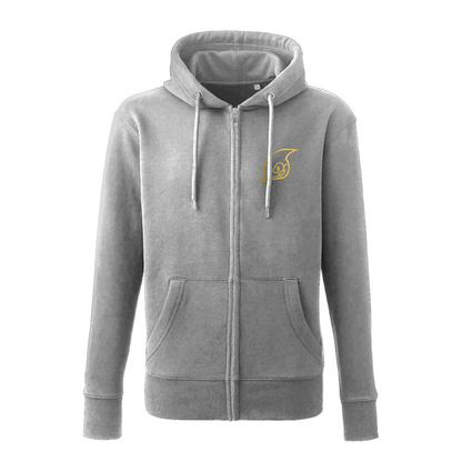 SB737 Gold Embroidered Zip Hoodie