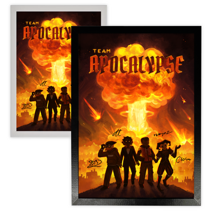 Hand-Signed | Team Apocalypse Poster