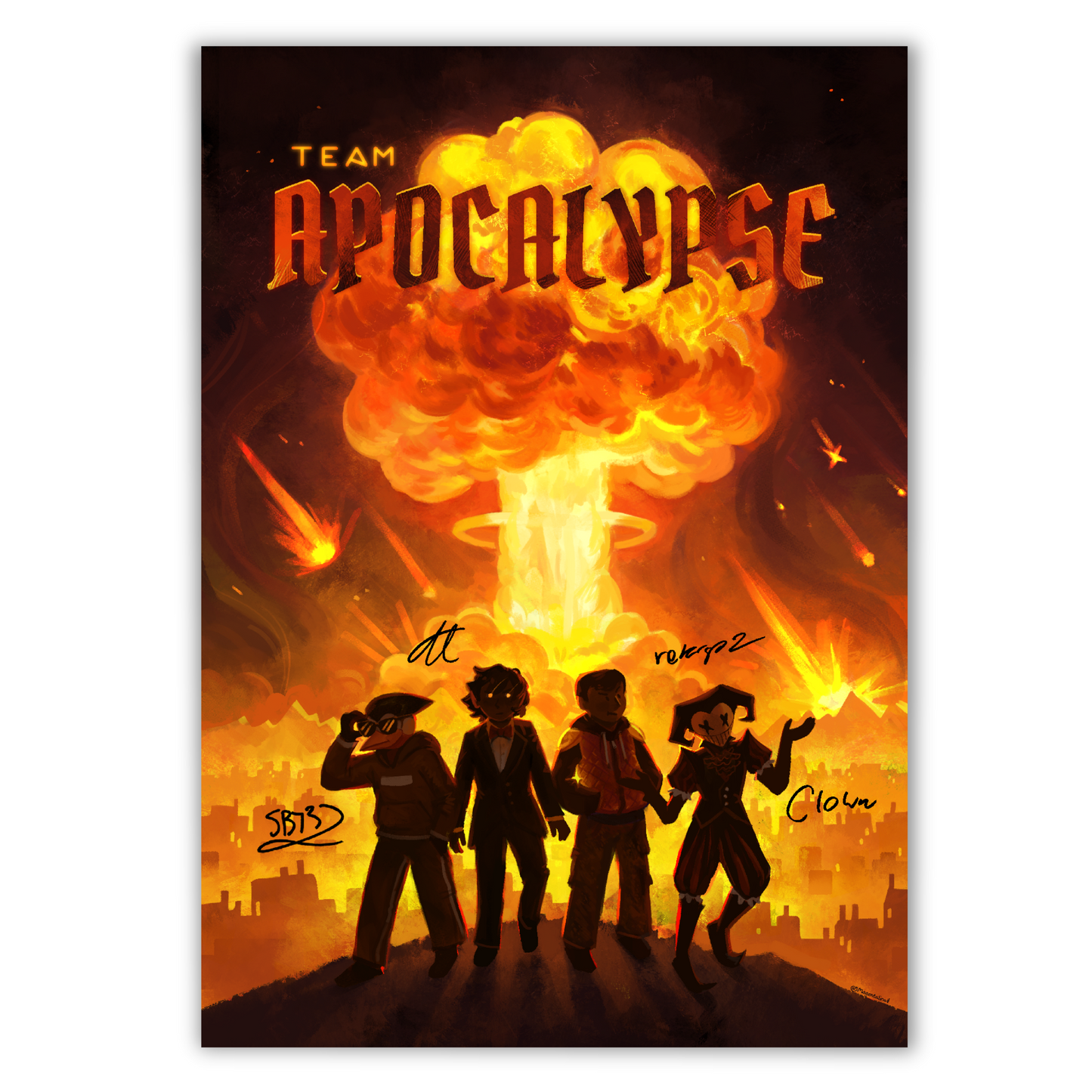 Hand-Signed | Team Apocalypse Poster