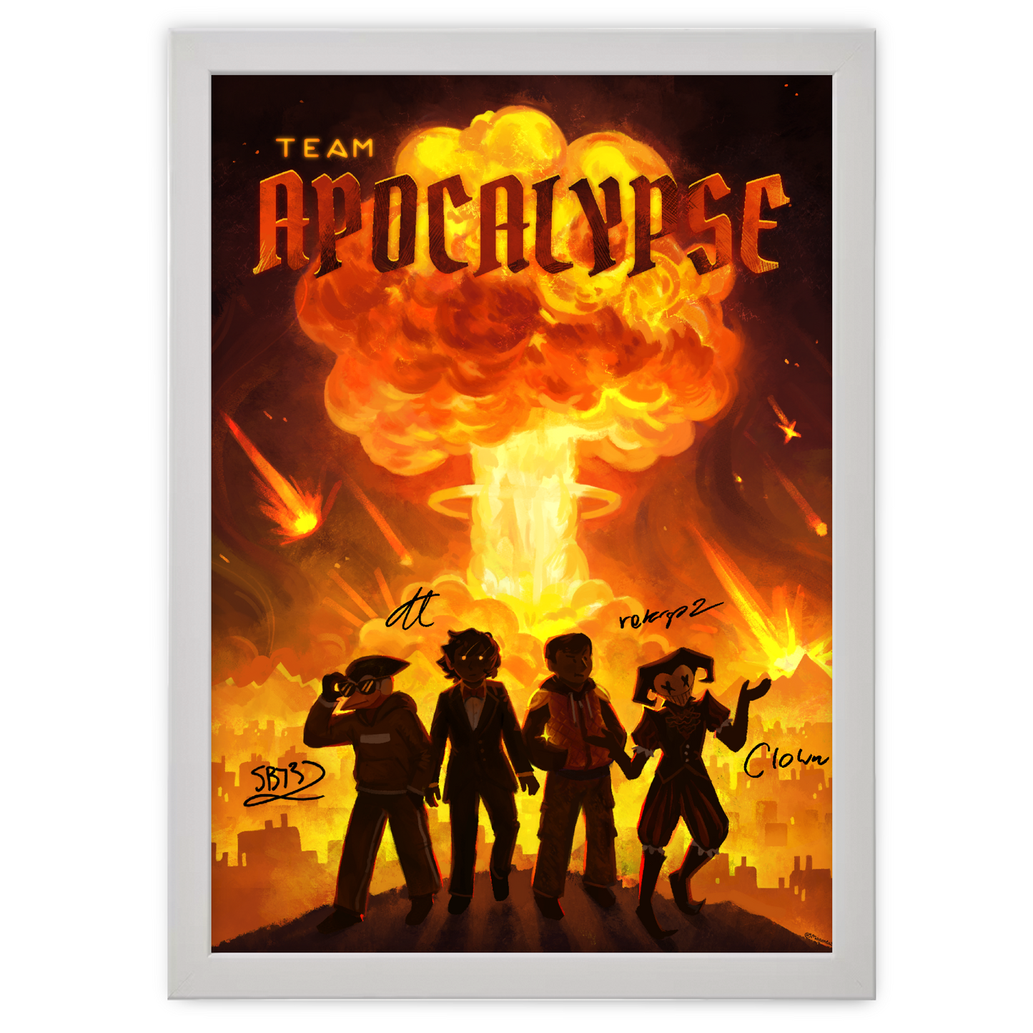 Hand-Signed | Team Apocalypse Poster