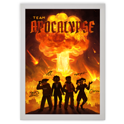 Hand-Signed | Team Apocalypse Poster