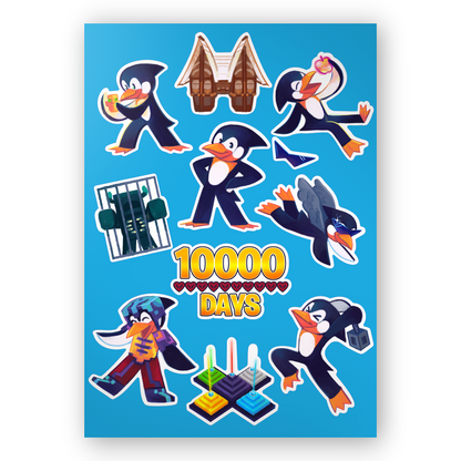 SB737 10,000 Days Sticker Sheet